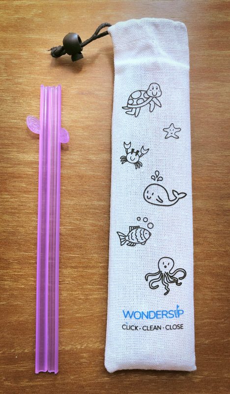 Wondersip one click open reusable straw