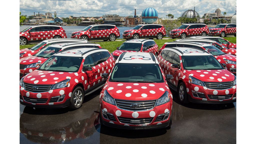 Multiple Minnie Vans staged for a nice photo