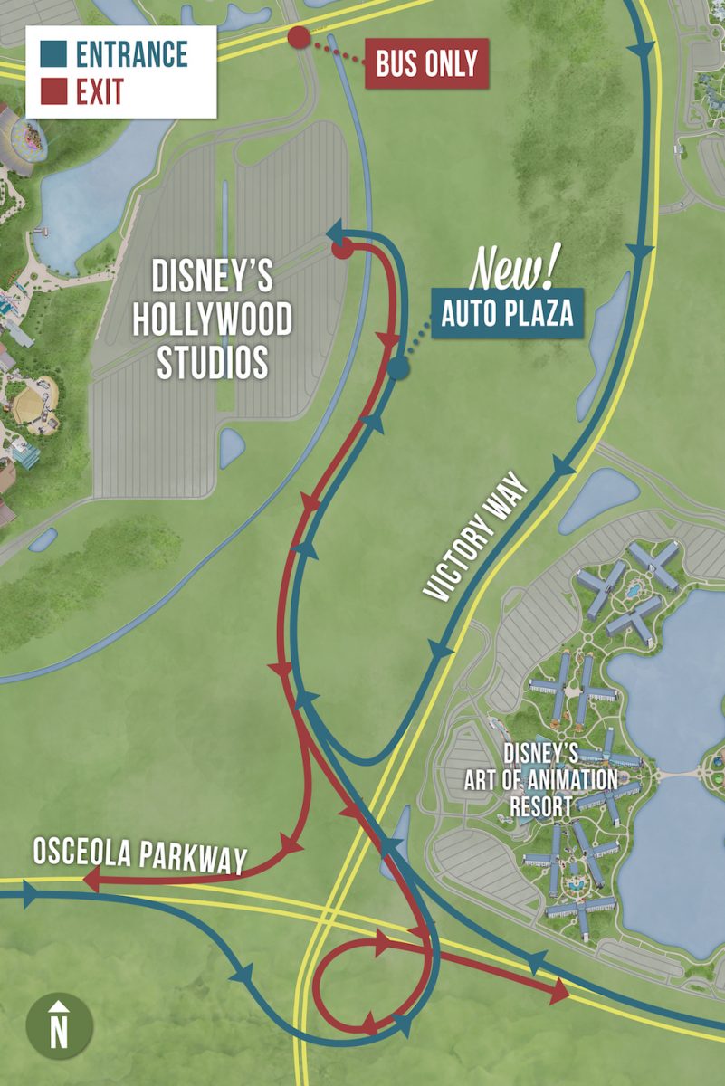 hollywood studios new auto plaza