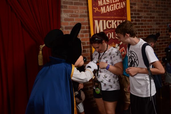 Meeting Mickey in Town Square Theater