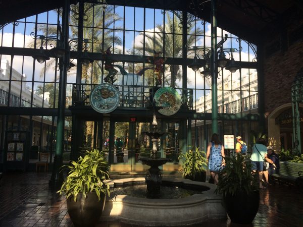 Entrance to Port Orleans - French Quarter lobby