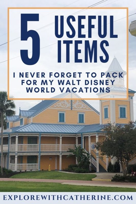 5 Items I always pack for my trips to Walt Disney World