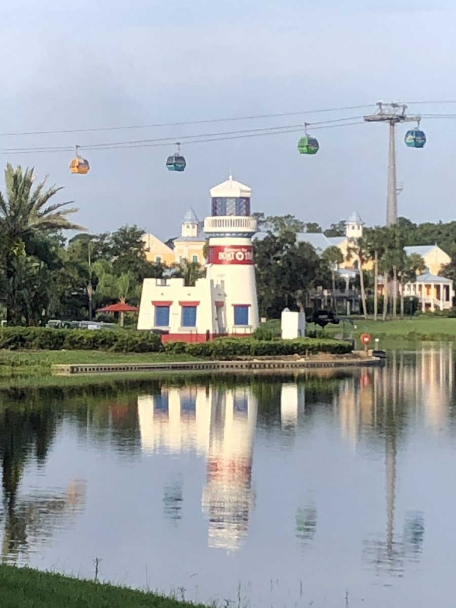 View from walkway between Martinique and Old Port Royale