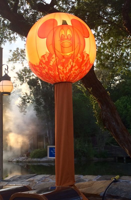 Lights ready for Mickey's Not So Scary Halloween Party