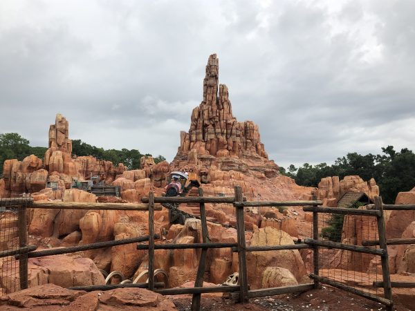 View of Big Thunder Mountain Railroad from the queue