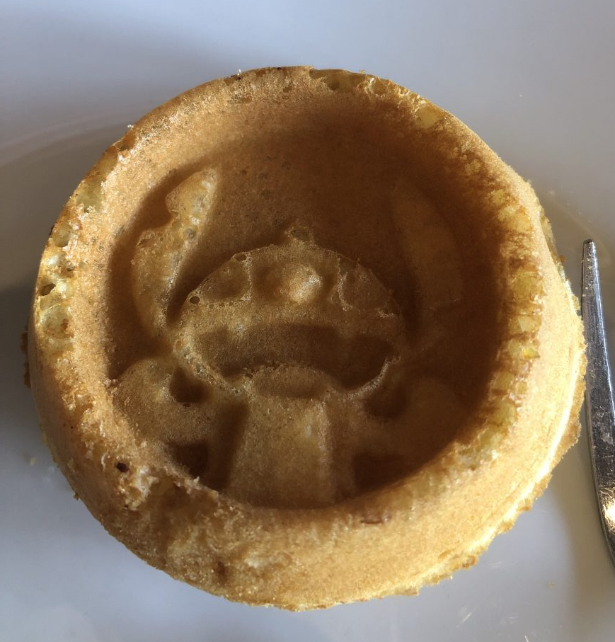 Stitch waffle at Ohana at Disney's Polynexian Village Resort