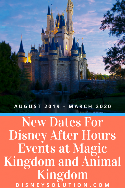 New Dates For Disney After Hours Events at Magic Kingdom and Animal Kingdom