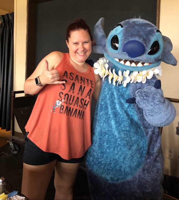 Meeing Stitch at Disney's Polynesian Village Resort