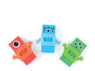 Monster Erasers, sold on  Ooly.com