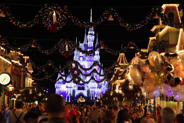 Chrsitmastime in the Magic Kingdom in Walt Disney World