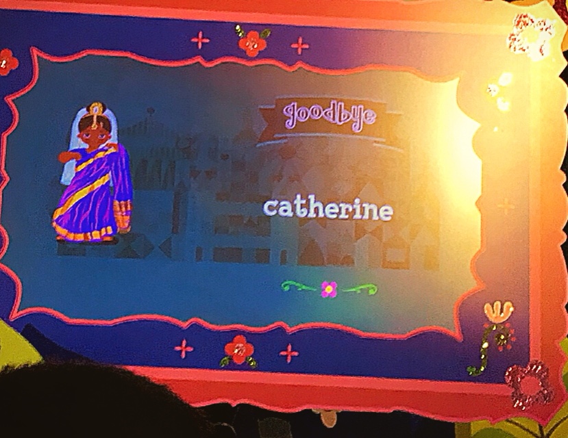 It's A Small World says goodbye to Guests as you approach the exit