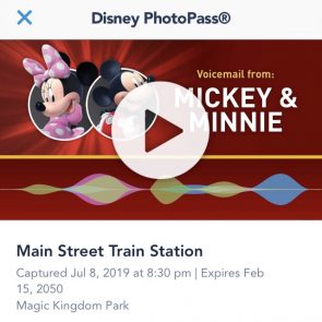 Surprise voicemail from Mickey and Minnie