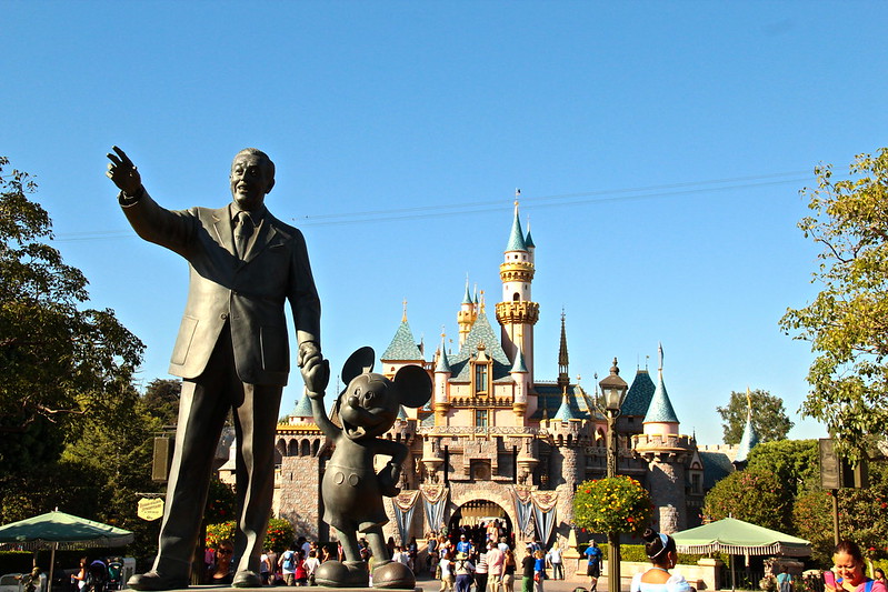 Partner Statue in Disneyland Resort in California