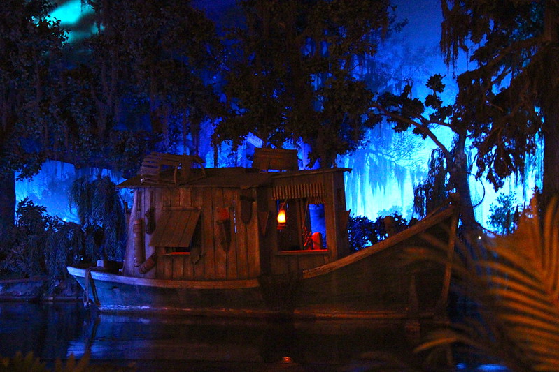 Inside Pirates of the Caribbean in Disneyland California