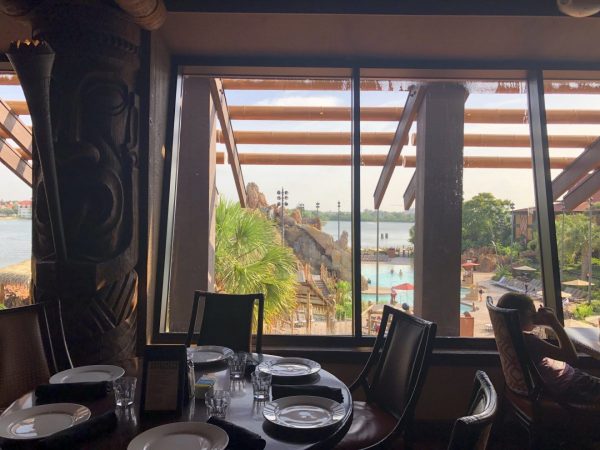 View into Magic Kingdom from Ohana at Disney's Polynesian Resort