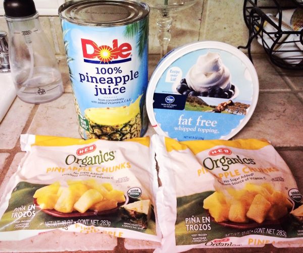 Ingredients to make Dole Whip at home