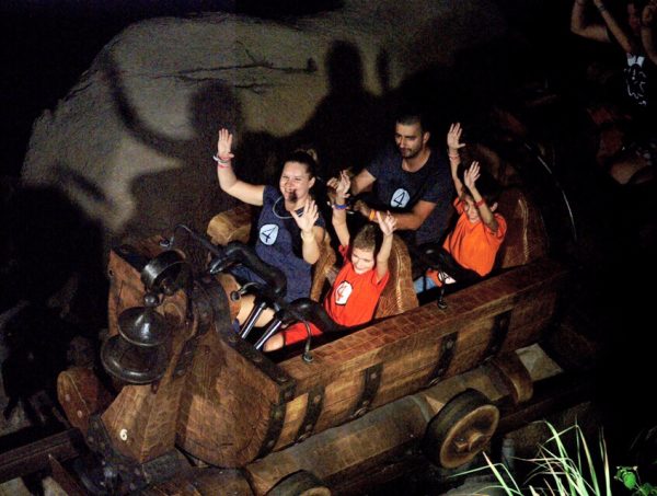 Riding 7 Dwarfs Mine Train At Night