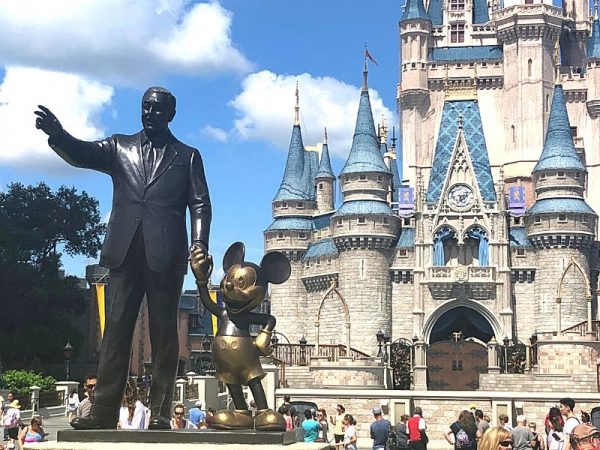 Cinderella Castle with Partner Statue