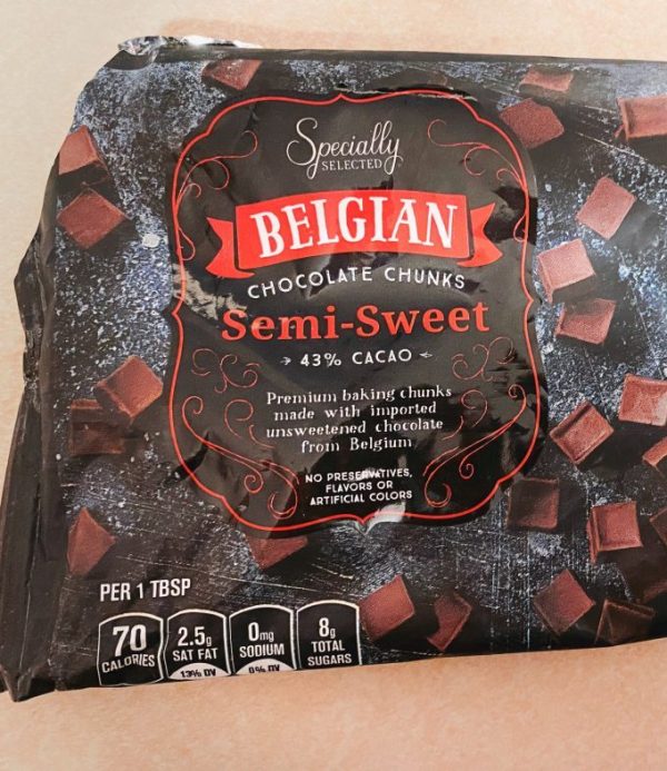 A bag of Belgian Semi-Sweet Chocolate Chunks