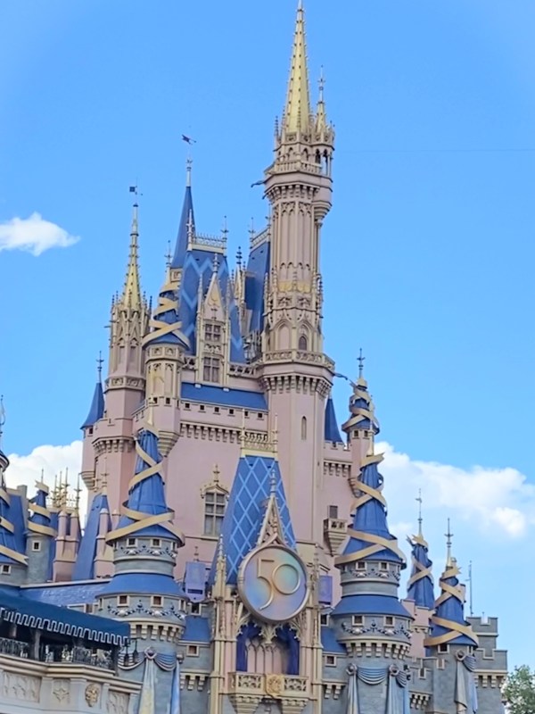 Cinderella Castle during the 50th Anniversary