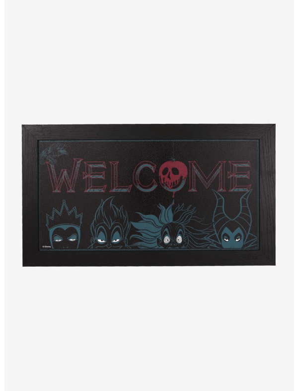 Welcome Disney Villains sign from Box Lunch