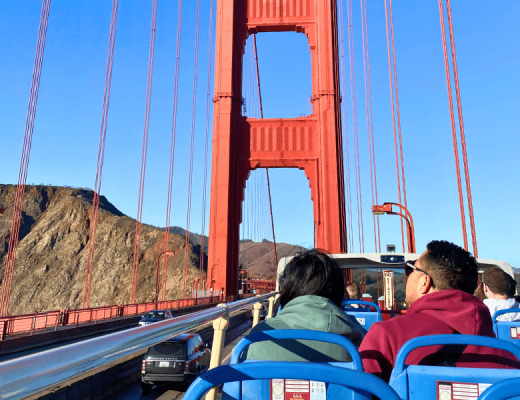 View of the Golden Gate Bridge, from a Bus Tour of San Francisco, purchased through GetYourGuide
