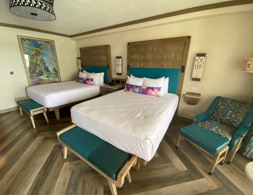 Refurbished rooms at the Polynesian Village Resort at Walt Disney World Resort