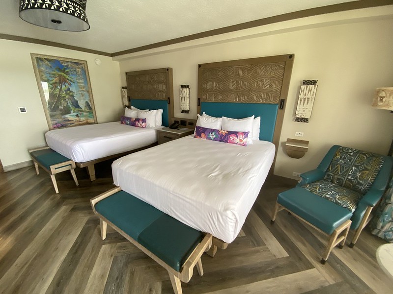 Refurbished rooms at the Polynesian Village Resort at Walt Disney World Resort