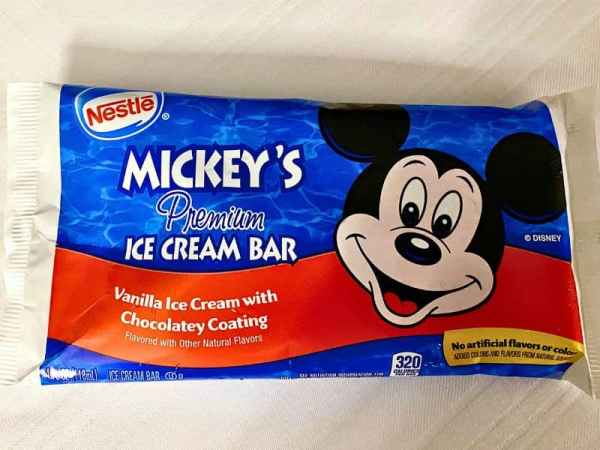 A Mickey premium bar from Walt Disney World