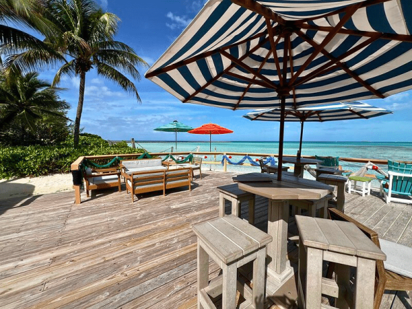 Adults only area at Castaway Cay, Disney's private island in the Bahamas