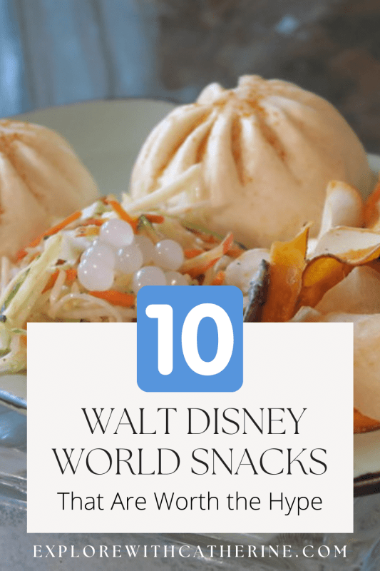 A Pinterest graphic for the blog post, 10 Walt Disney World Snacks That Are Worth the Hype