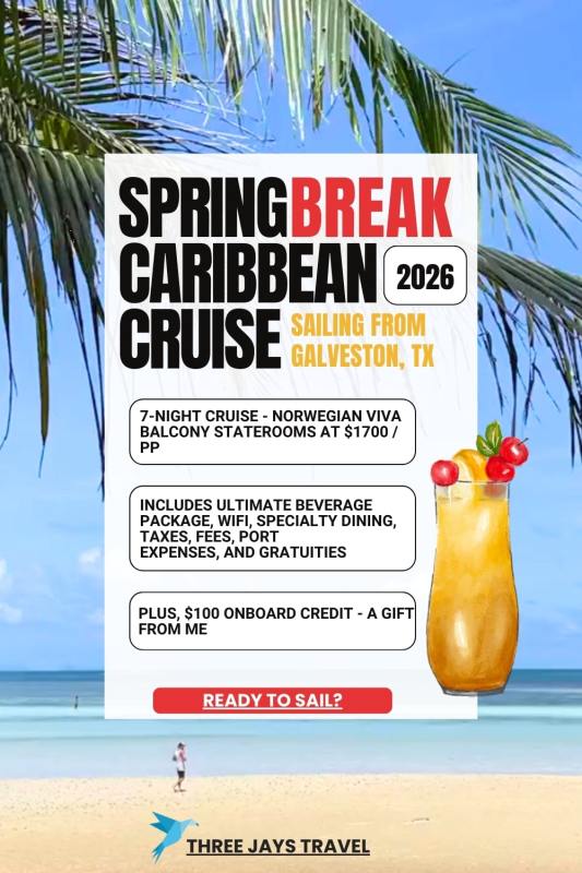 Pinterest Pin for Spring Break Caribbean Cruise on the Norwegian Viva